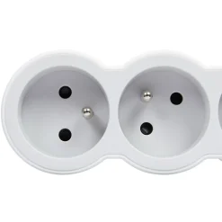 Multiprise 3 prises Legrand blanc et gris 3 m