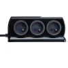Multiprise 6 prises parafoudre USB Diall 2m noir
