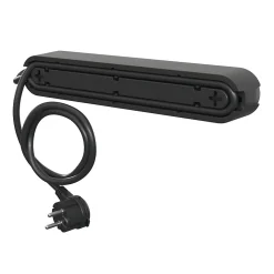 Multiprise 6 prises + 2 USB Jacobsen 1.5 m noire
