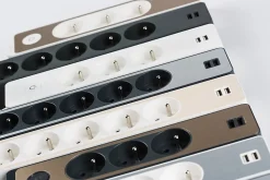 Multiprise 3 prises + 2 usb Schneider Electric Odace blanc 1.5 m