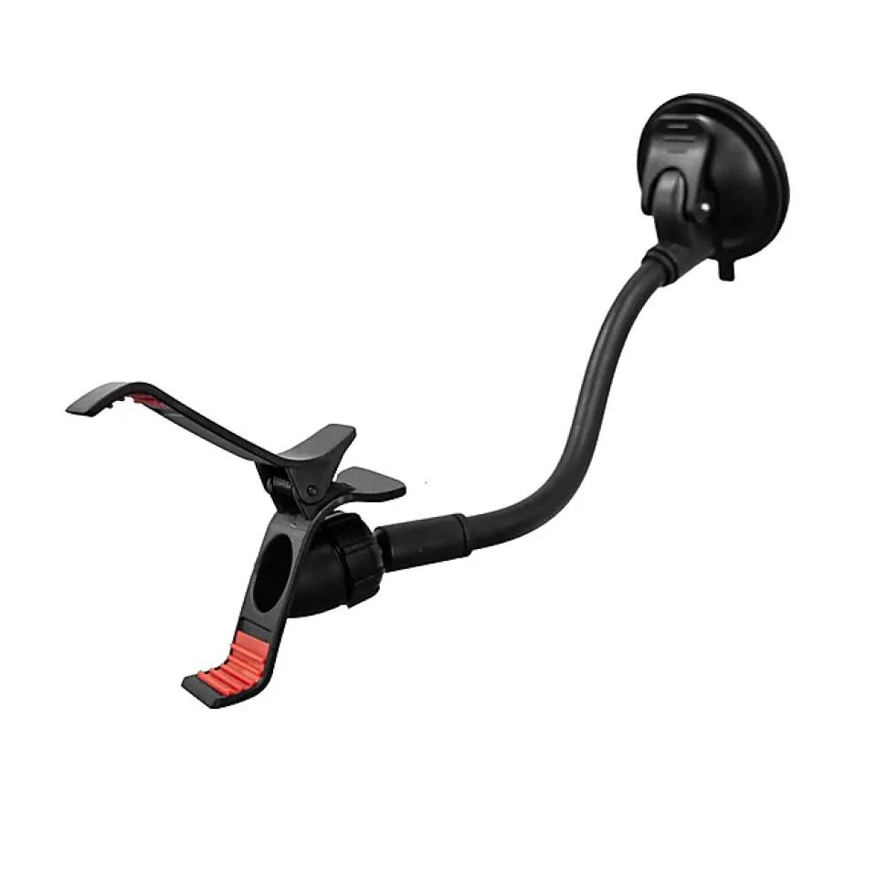 Muvit Support Voiture Universel Flex Rotatif à 360 avec Pince Extensible à 100mm Noir