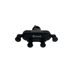 Muvit Support Voiture Universel Gravity Rotatif à 360 Fixation sur Grille d'aération Noir