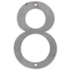 N° de maison - marquage 8 - en acier - couleur gris - à visser - hauteur 12 cm - Chapuis CPA8