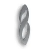 N° de maison - marquage 8 - en acier inoxydable - couleur gris - à visser - hauteur 10 cm - Chapuis CIXA8