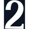 N° de maison - marquage 2 - en PVC - couleur bleu et blanc - autocollant - hauteur 11 cm - Chapuis NA02