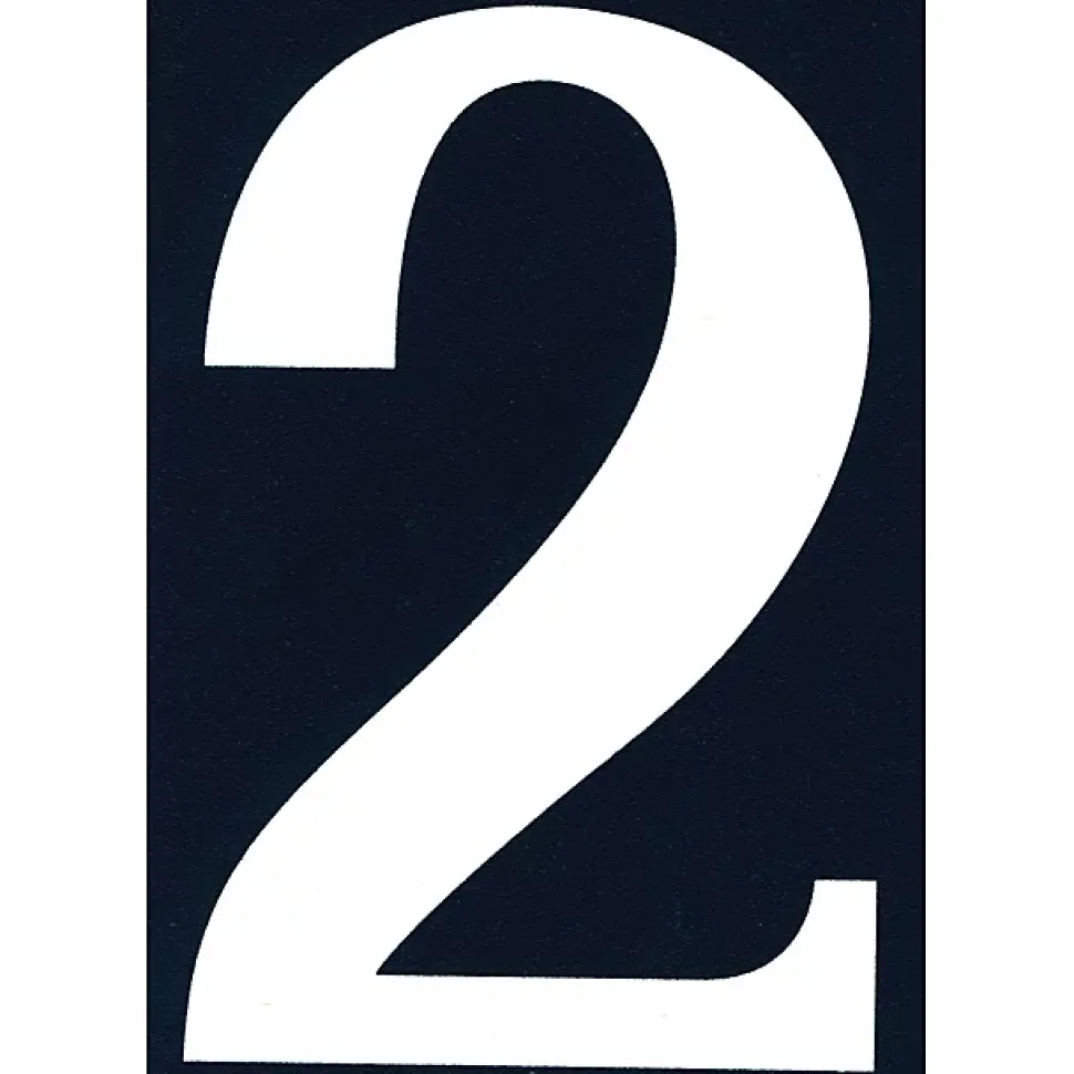 N° de maison - marquage 2 - en PVC - couleur bleu et blanc - autocollant - hauteur 11 cm - Chapuis NA02