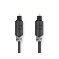 Nedis - Cable audio optique TosLink male - 5 metres - Gaine PVC ronde