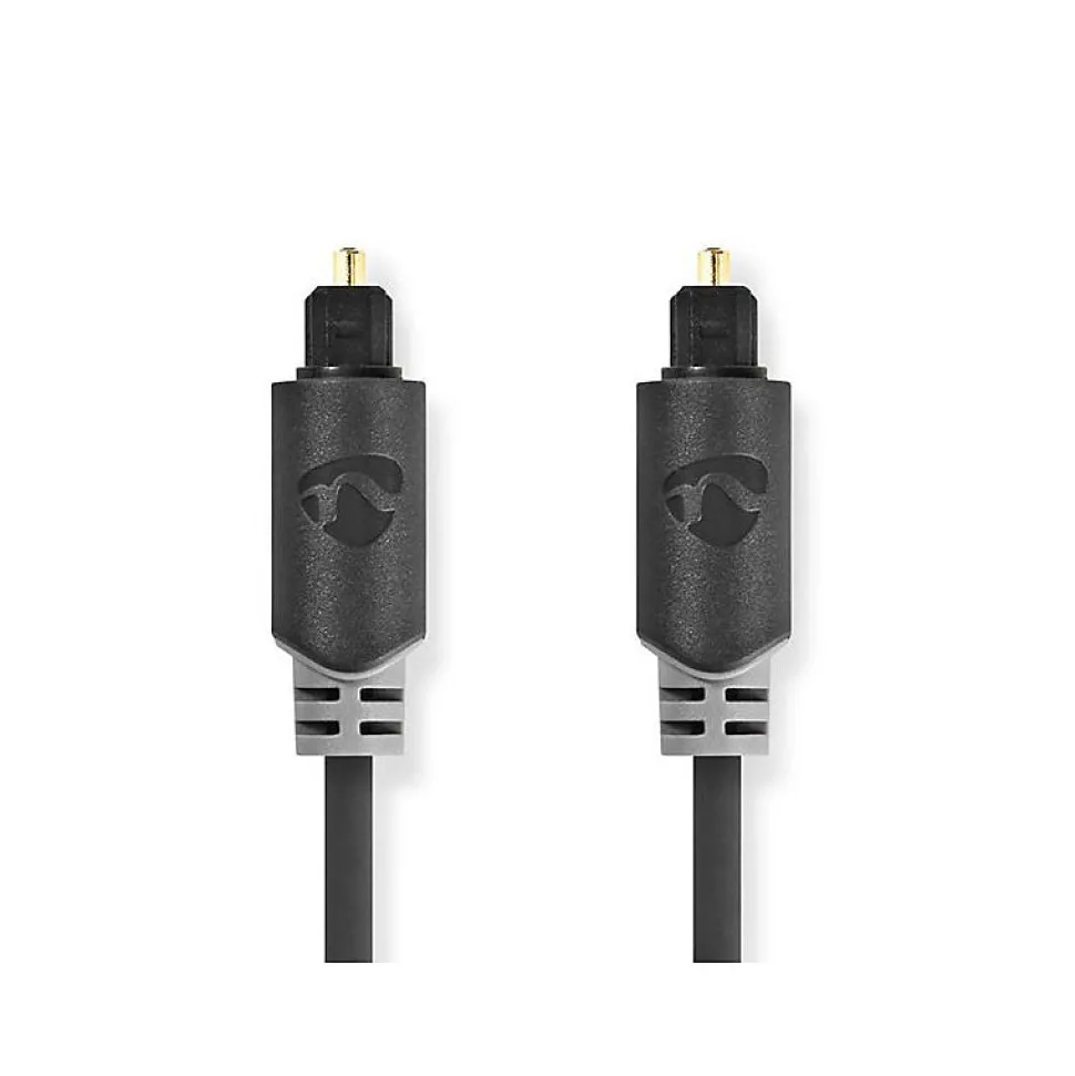 Nedis - Cable audio optique TosLink male - 5 metres - Gaine PVC ronde