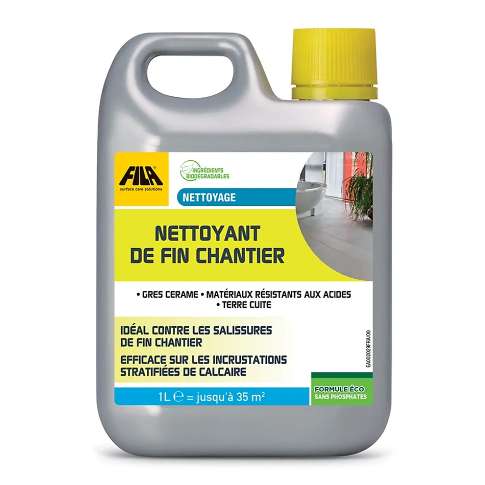 Nettoyant fin de chantier intérieur extérieur Fila 1L