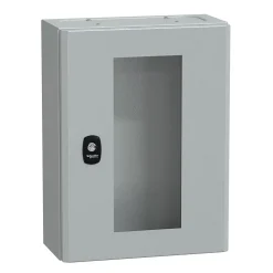 Nsys3dm4315t Coffret Métallique étanche Ip66 - 400x300x150 - Porte Vitrée - Spacial S3d - Schneider Electric