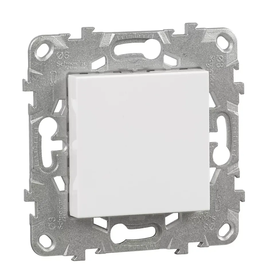 Obturateur Schneider Electric Unica Déco blanc