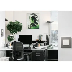 Obturateur Schneider Electric Unica Déco blanc