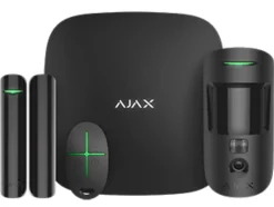 Pack alarme AJAX Hub 2 avec détecteur de mouvement caméra, détecteur de présence et télécommande - Noir