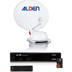 Pack AS2 Parabole Satellite Automatique 60cm + Récepteur satellite SATMATIC HD TNTSAT ALDEN
