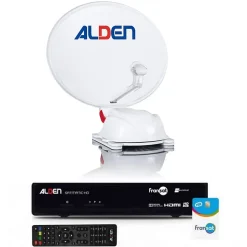 Pack AS2 Parabole Satellite Automatique 60cm + Récepteur satellite SATMATIC HD FRANSAT ALDEN