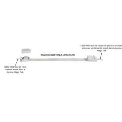 Pack câble ultra-plat Magic Elek 3 lignes 5m 16A 3500W