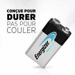 Pack de 4 - Energizer Max Plus Alcaline 9V, pack de 1 Pile