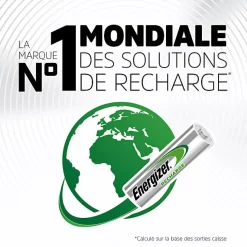 Pack de 3 - Energizer, Power Plus Rechargeable AA/HR6, pack de 4 Piles