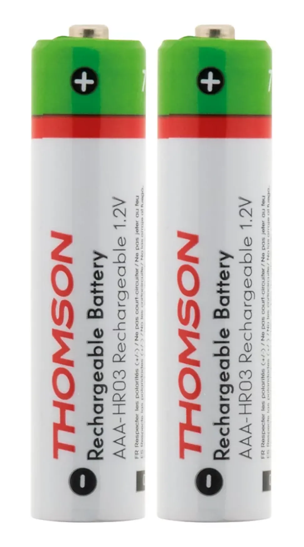 Pack de 2 piles rechargeables HR03 AAA 900 mAh - Thomson