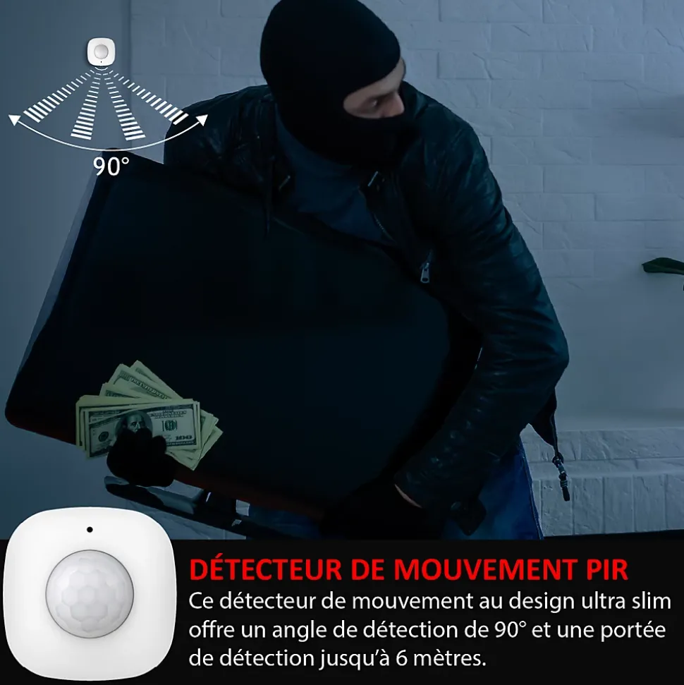 Pack Essentiel Sécurité intérieure Connectée Vidéosurveillance, Incendie & Intrusion
