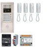 Pack Interphone Audio 4 Bp Avec 4 Postes Programmés