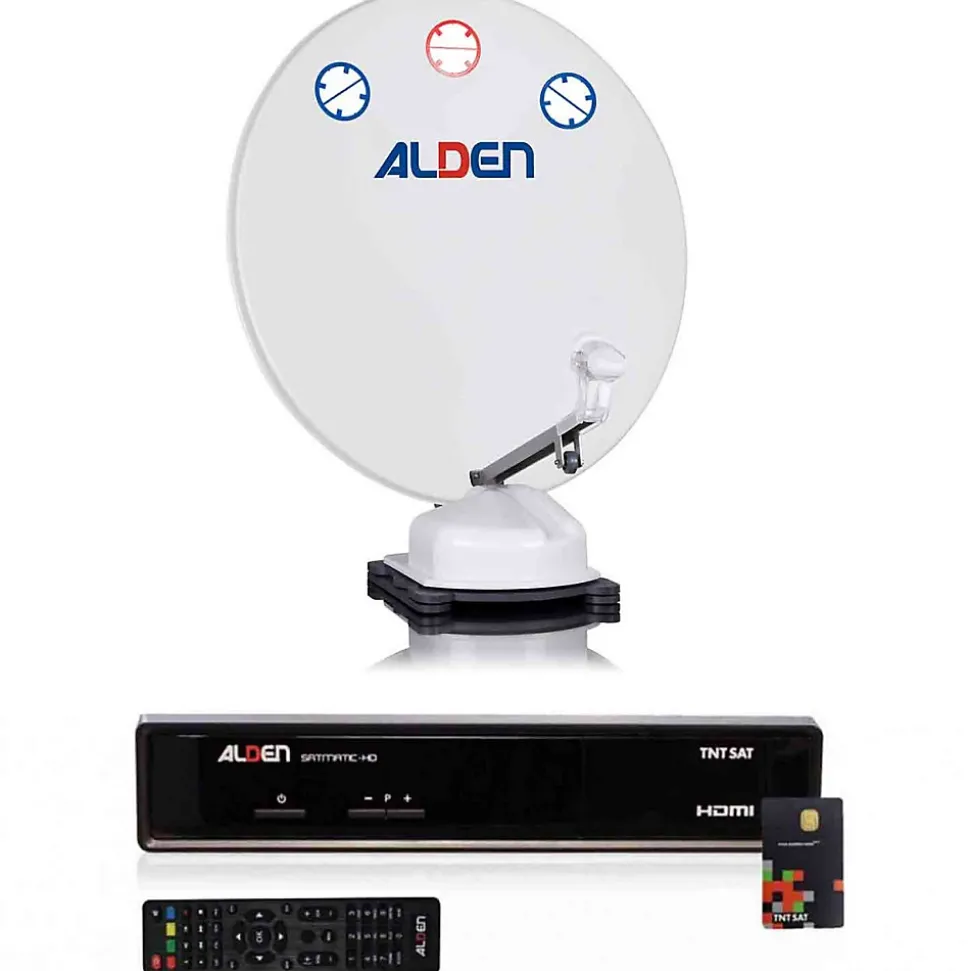 Pack Orbiter Parabole Automatique 85cm + Récepteur satellite SATMATIC HD TNTSAT ALDEN