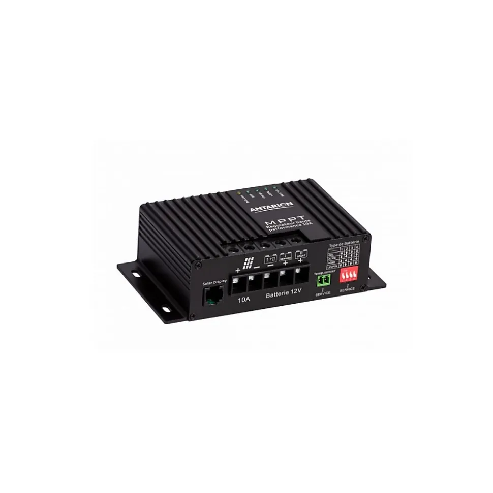 Pack Panneau Solaire Monocristallin 140W + Kit de Pose Solaire avec Régulateur ANTARION