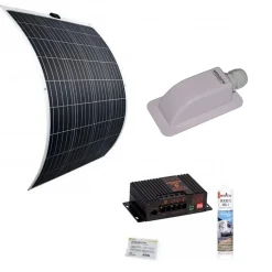 PACK Panneau Solaire Souple 135W + Régulateur de charge Bluetooth + passe-toit + Dekasyl MS1 Camping-Car ANTARION