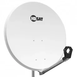 Pack Parabole Acier 80cm + OPTEX Récepteur ORS9939HD Fransat + Bras Coudé Déport 30cm Diamètre 40mm + Tête LNB HDSAT