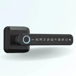 Pack poignée biométrique connectée locky-5 à empreinte digitale, code et bluetooth + passerelle wifi