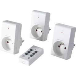 Pack 3 prises + 1 télécommande d'éclairage intérieur 1kW