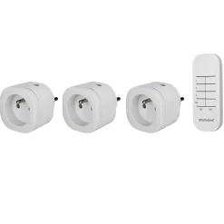 Pack 3 prises + 1 télécommande intérieures