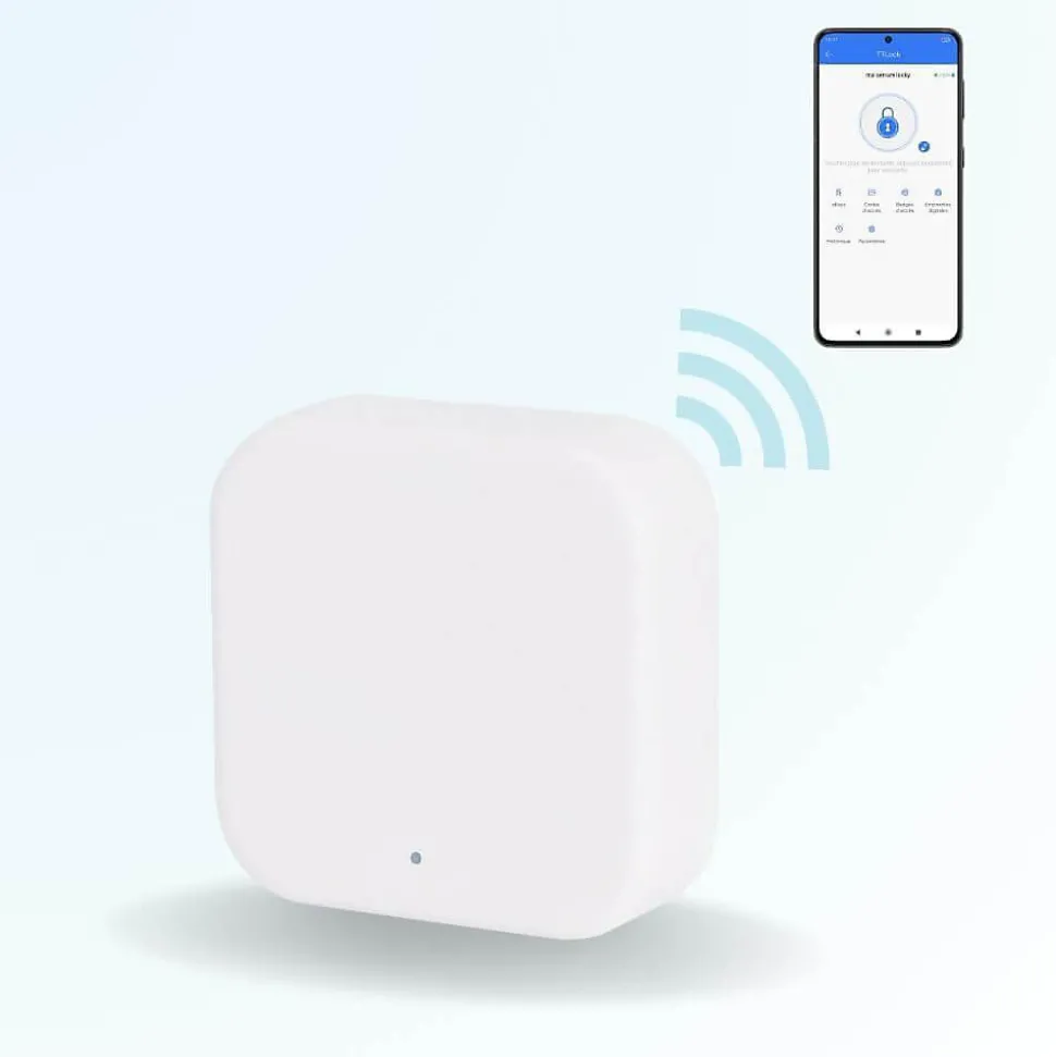 Pack serrure connectée locky-4 smart lock 2.0 + clavier sans fil + passerelle + cylindre ajustable