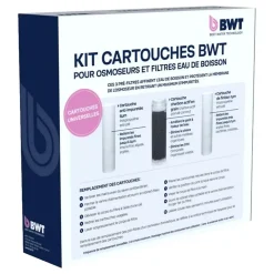 Pack Triplex Pour Filtres Bwt Eau De Boisson Et Osmoseurs Domestiques