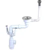 Pack vidage manuel inox blanc mat 1 bac