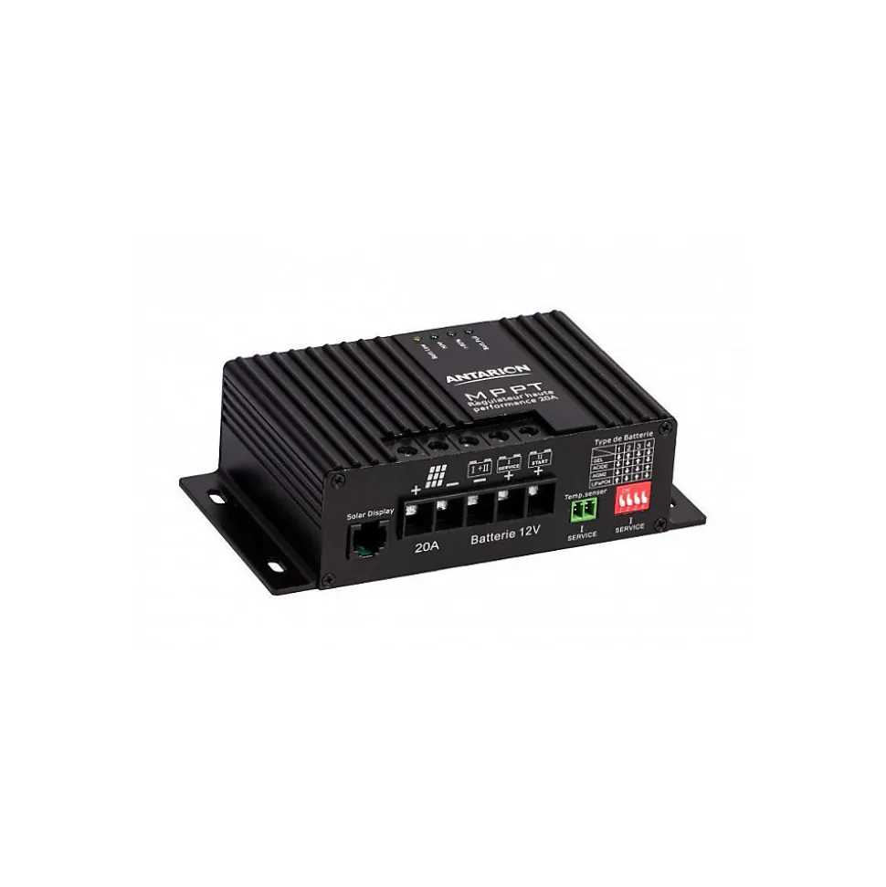 Pack 2x Panneaux solaire 120W + kit de pose avec régulateur MPPT 320W 20A ANTARION