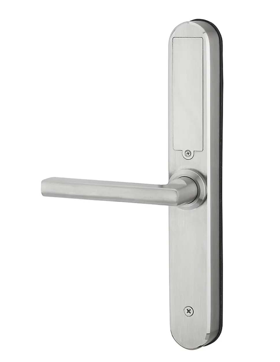 Paire de poignées connectées Intelock Room hôtel, pour porte d'hôtel, argent - INTELOCK