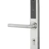 Paire de poignées connectées Intelock Multi, pour porte d'entrée, entr'axes 85mm, argent - INTELOCK