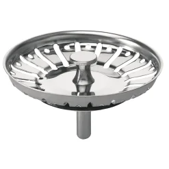 Panier pour bonde d'évier chromé 90mm Wirquin