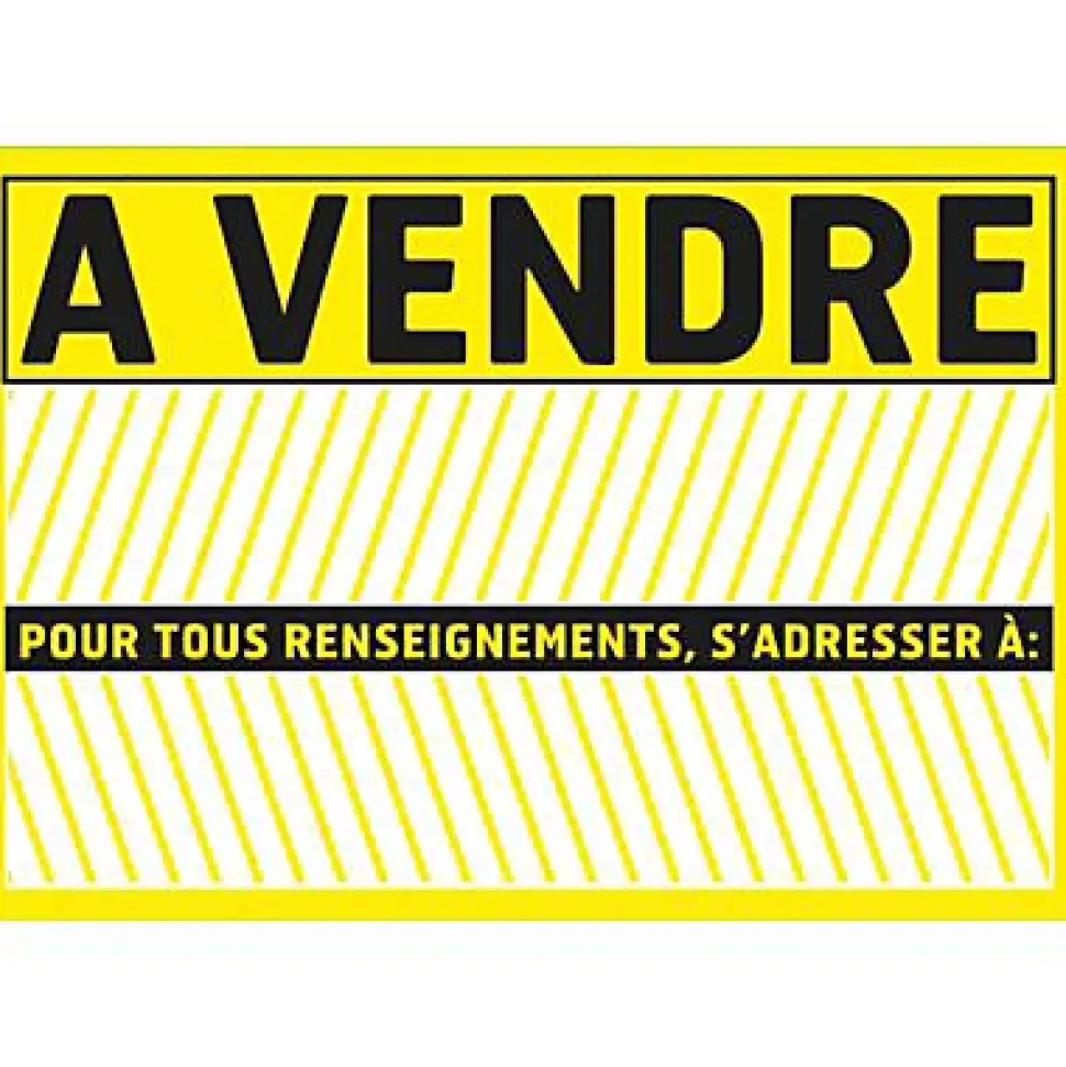 Panneau de signalisation "A vendre" Chapuis