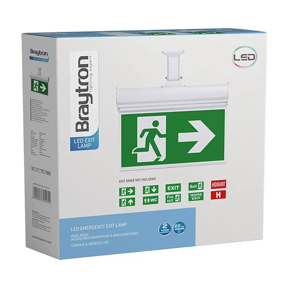 Panneau LED WC BRAYTRON - Blanc - 3W