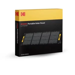 Panneau Solaire Portable KODAK 120W - Rendement 23% - Étanche IP65 - Léger et Pliable - Pieds Réglables - Connexions Multiples