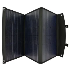 Panneau Solaire Portable Pliable 60W Cellules Monocristallines Sorties USB EZA