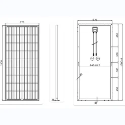 Panneau solaire Série Mono cellules PERC 190W