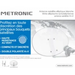 Parabole acier elliptique + LNB