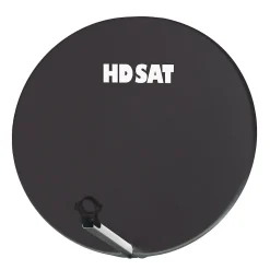 Parabole satellite fibre composite gris anthracite 75cm + BRIDES INOX Anti Corrosion HDSAT