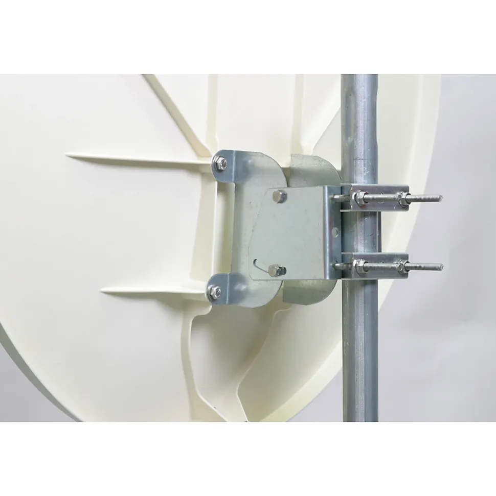 Parabole satellite fibre composite Blanche 85cm + BRIDES INOX Anti Corrosion HDSAT
