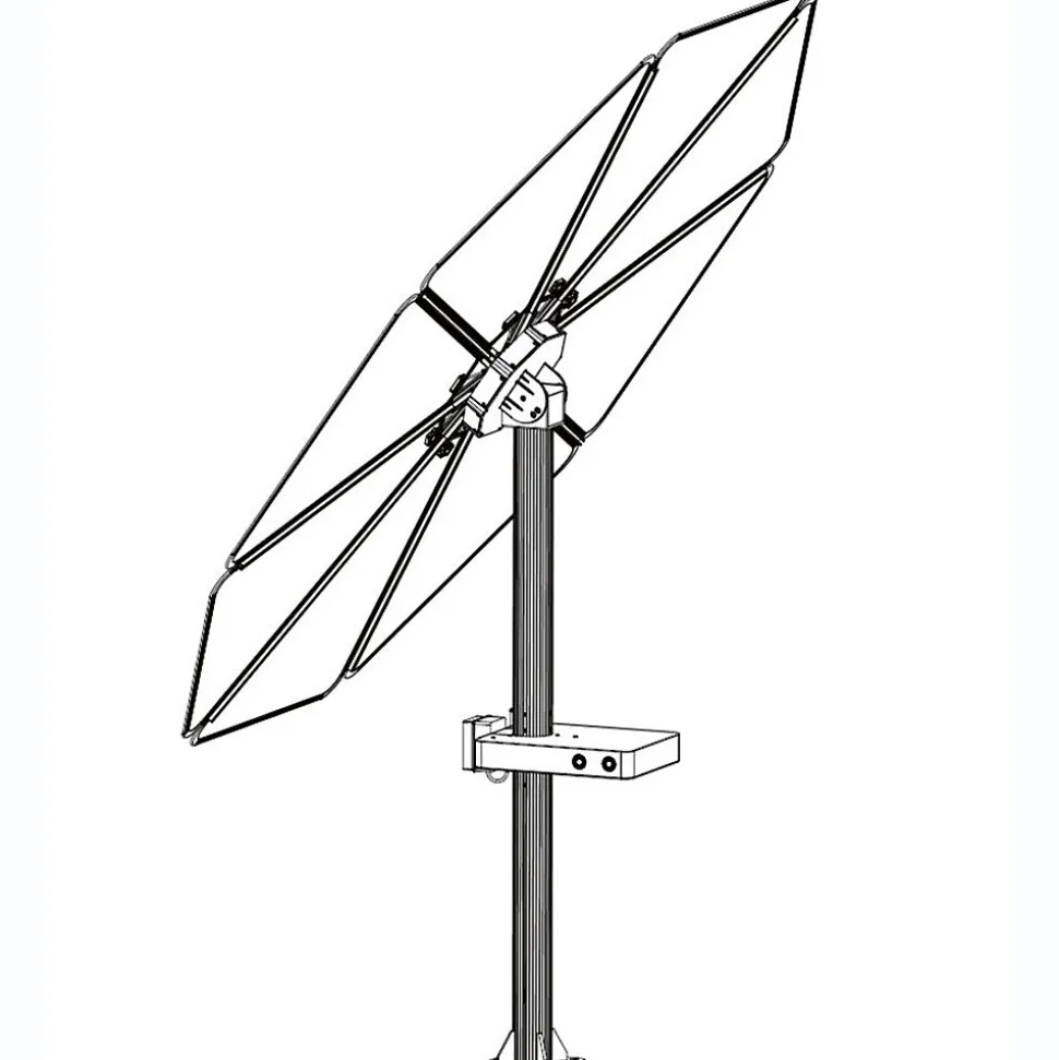 PARASOL SOLAIRE 1000W Plug & Play avec éclairage LED intégré