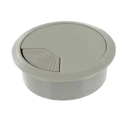 Passe câble Diall plastique gris aluminium Ø60 mm
