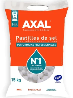 Pastilles de sel pour adoucisseur d'eau 15kg AXAL